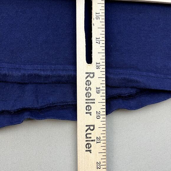 Vintage Disney Mickey Mouse T-Shirt Womens One Size Navy Blue St. Tropez Cropped - Picture 7 of 8